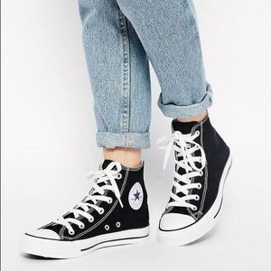 Black High Top Converse Chick Taylors